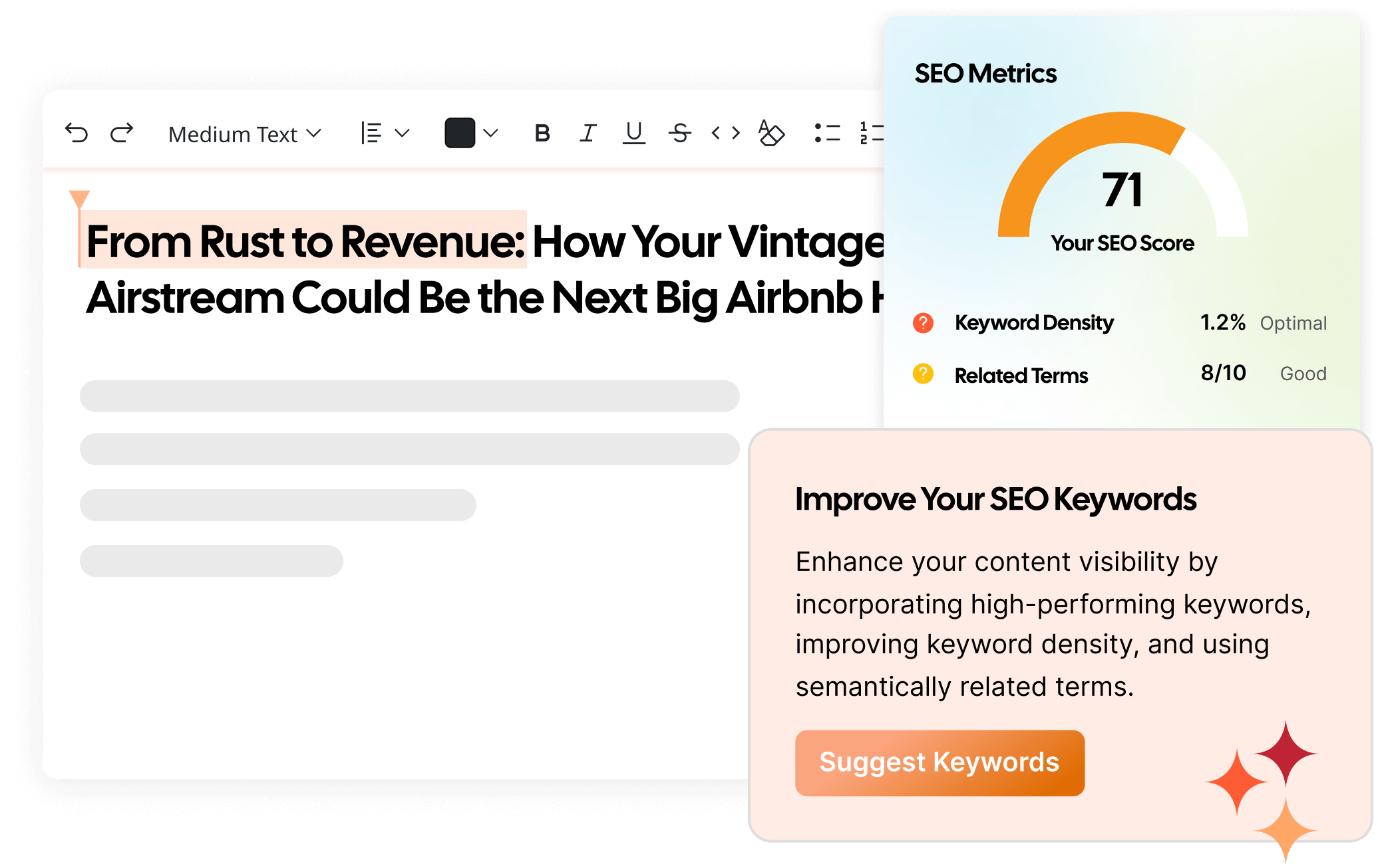 Track SEO and performance