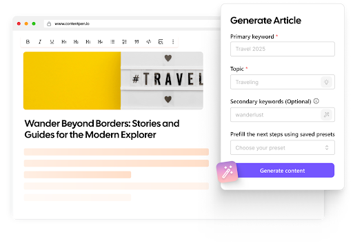 Strengthen content quality and flow 